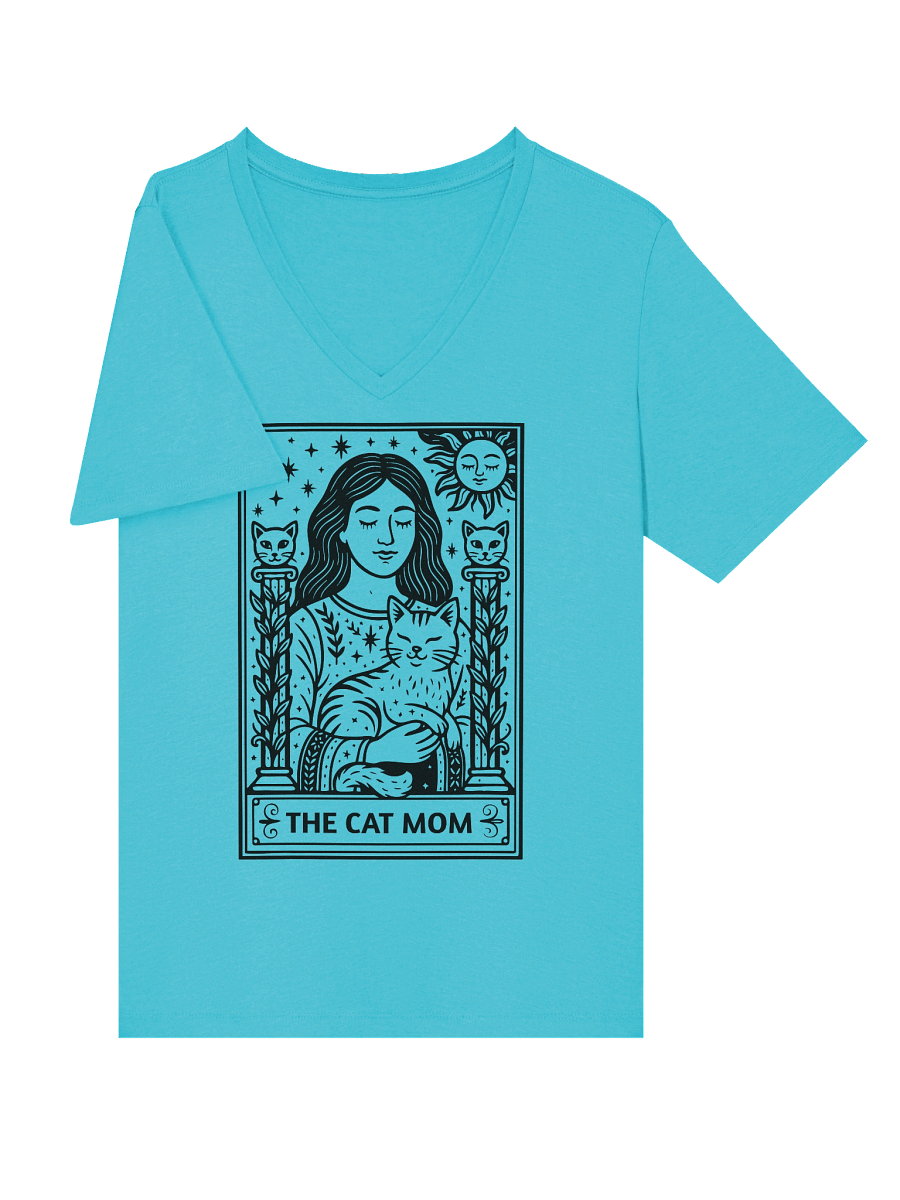 ✨ “V-Neck Cat Mom Tarot Tee” product image (10)
