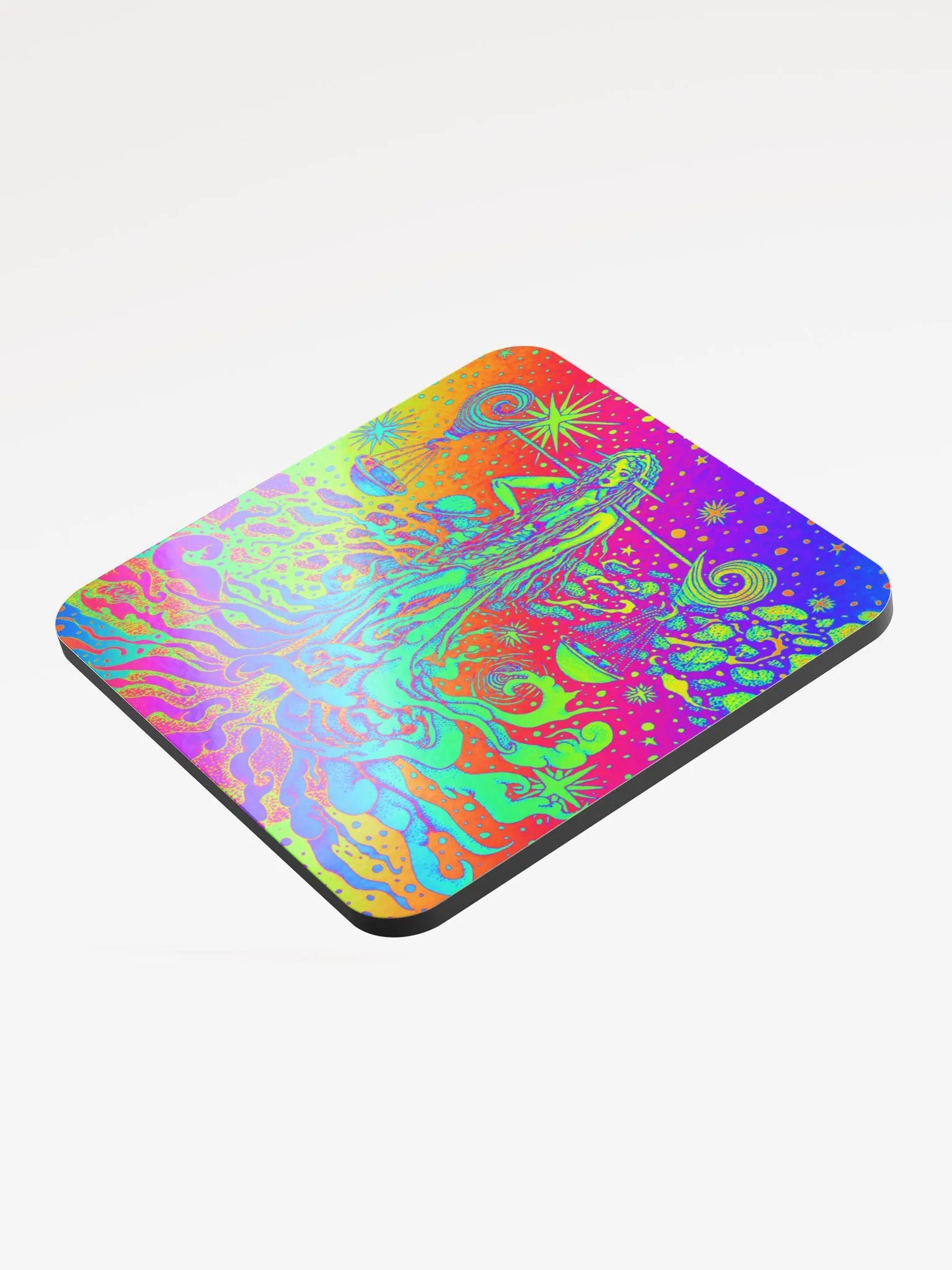 Limited edition Full Rainbow Libra Zodiac coaster product image (3)