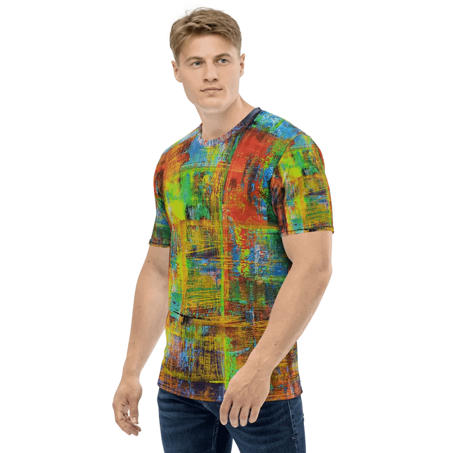 original artwork by b.reters, abstract squeegee technique printed on tshirt product image (3)