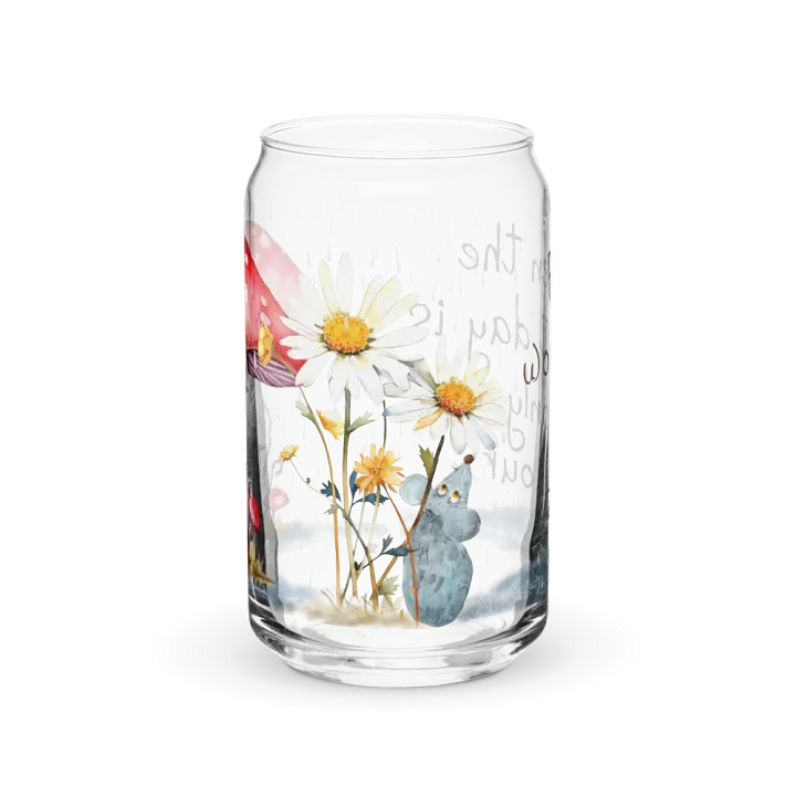 Passing Clouds: Weathering the Storm Glass Can | 16oz | Elegant Drinkware product image (1)