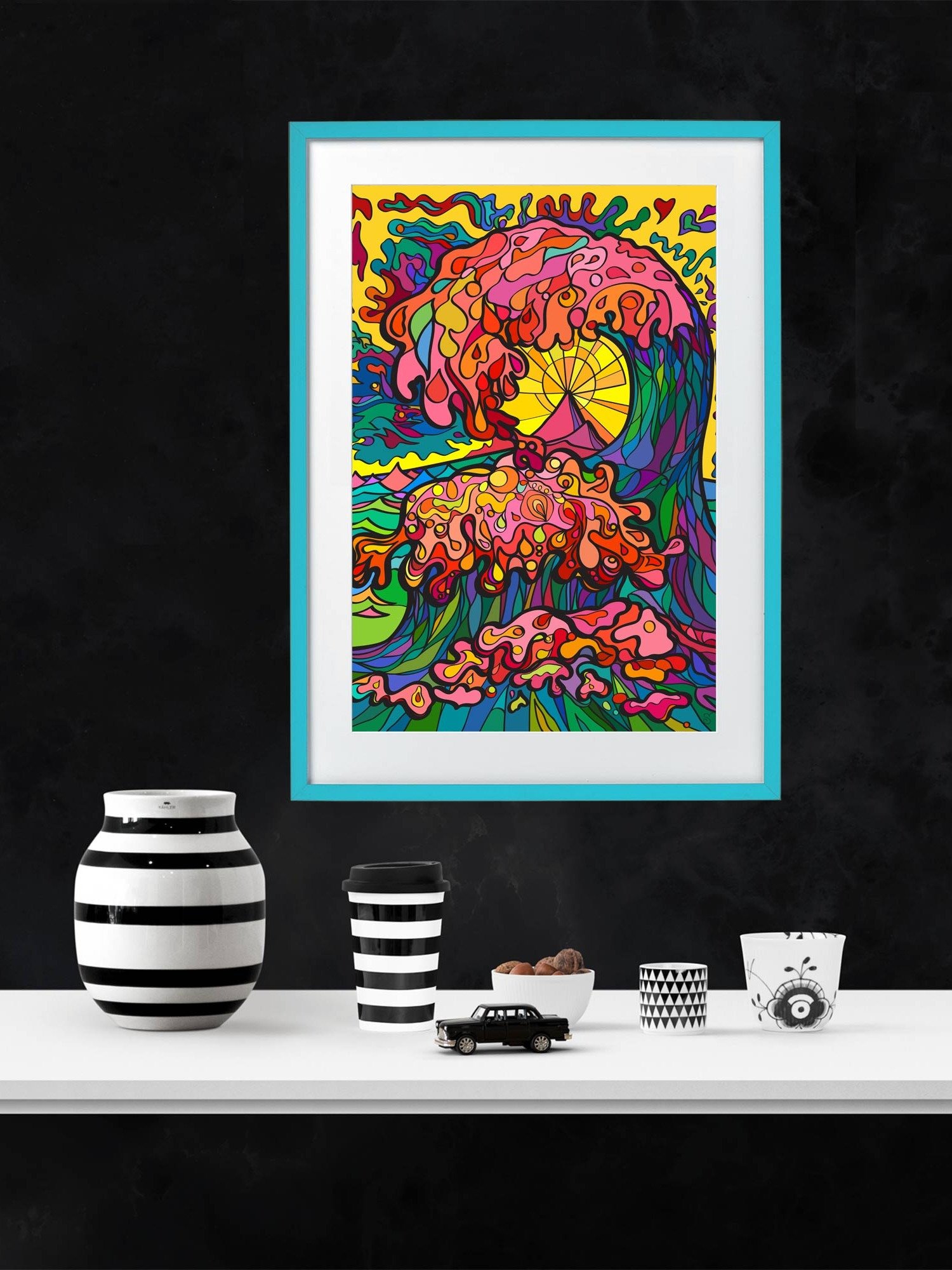 Sunset Wave: Enhanced Matte Poster – Ocean Wave product image (13)