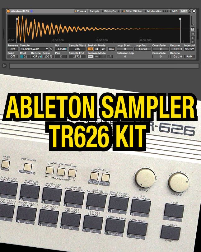 Ableton Sampler: TR626 Kit product image (1)