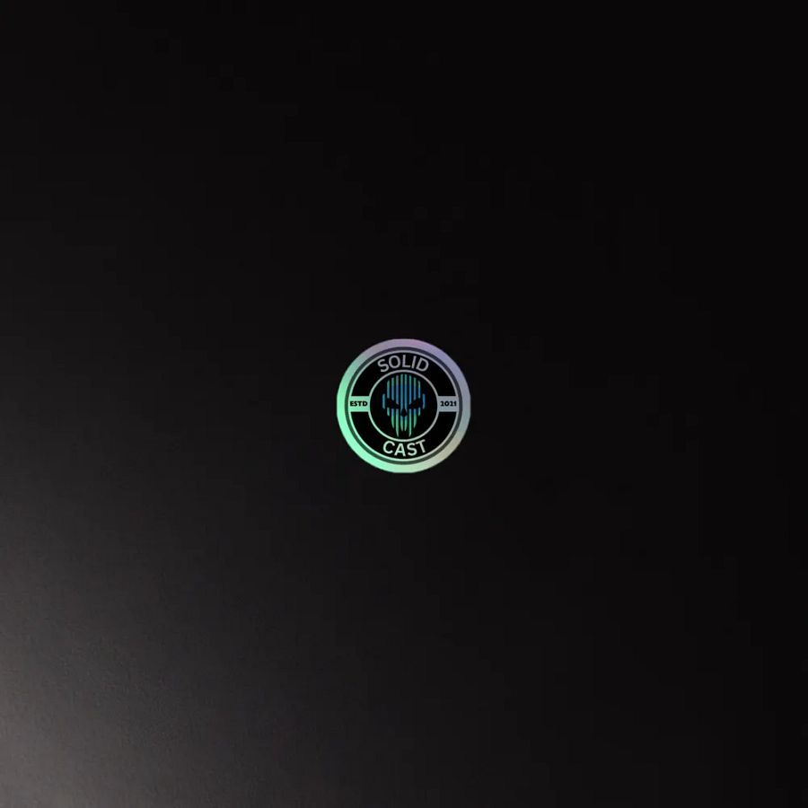 SolidCast Holographic Sticker Green/blue product image (4)