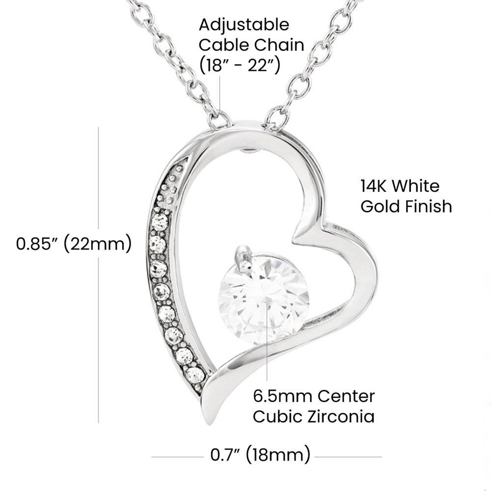 Daughter Forever Love Necklace From Dad - My Love For You Is Eternal product image (3)