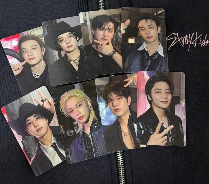 Stray kids zip up hoodie photocards product image (1)