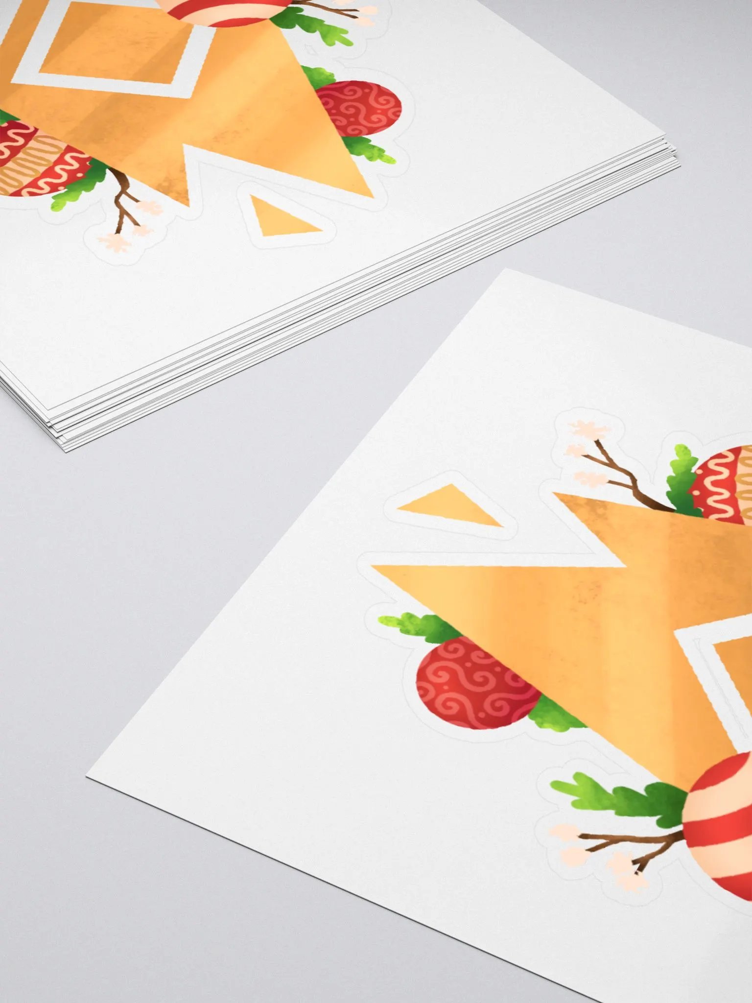 PW Logo Christmas Kiss Cut Sticker product image (4)