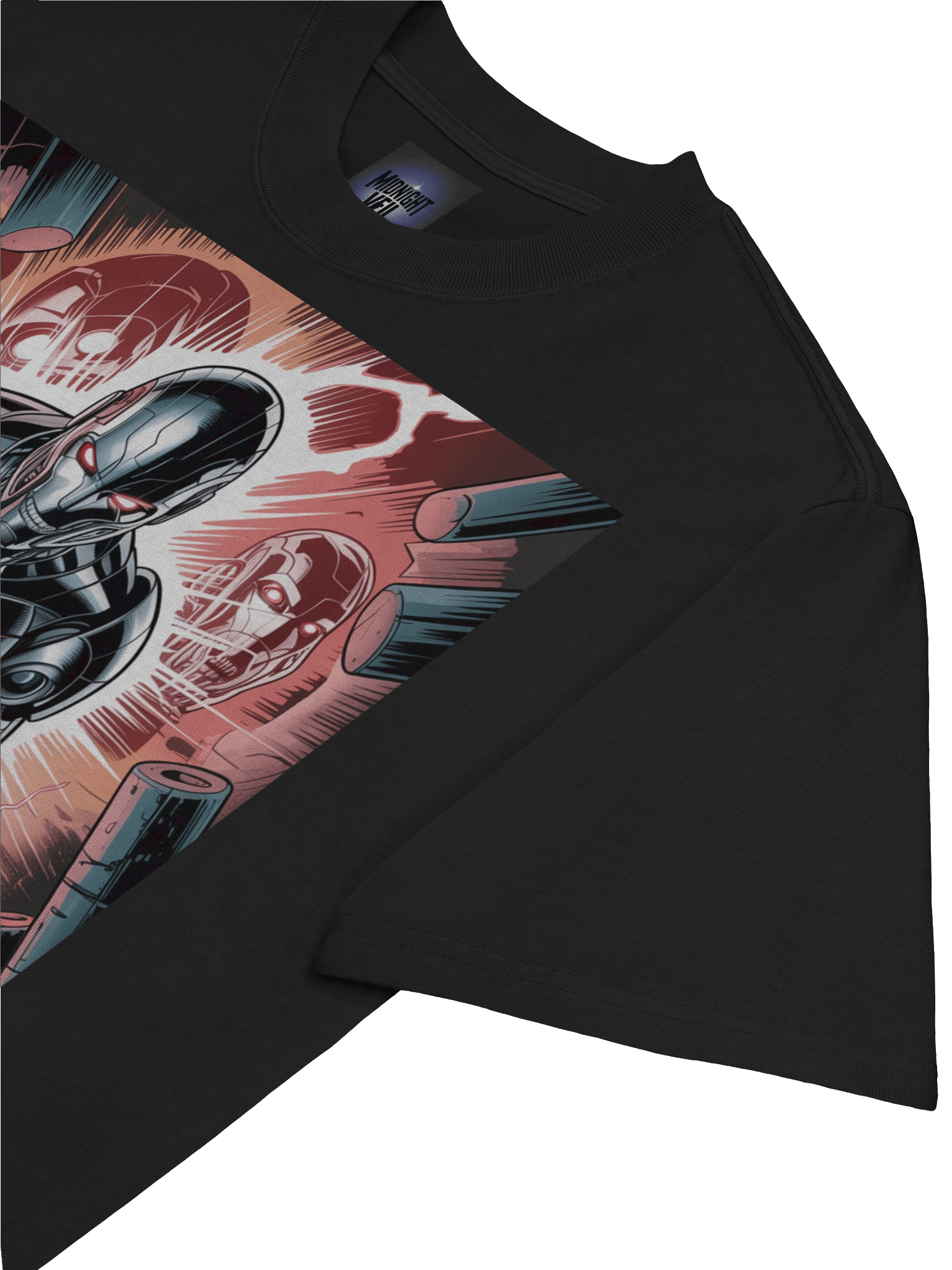 Vibranium Uprising: Ultron Oversized Faded T-Shirt product image (7)