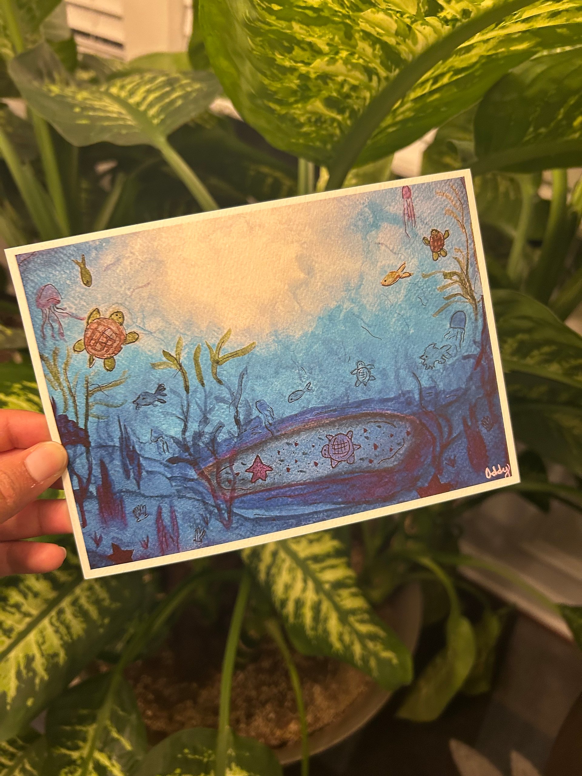 5x7 art prints of Addy’s original watercolor paintings! product image (4)