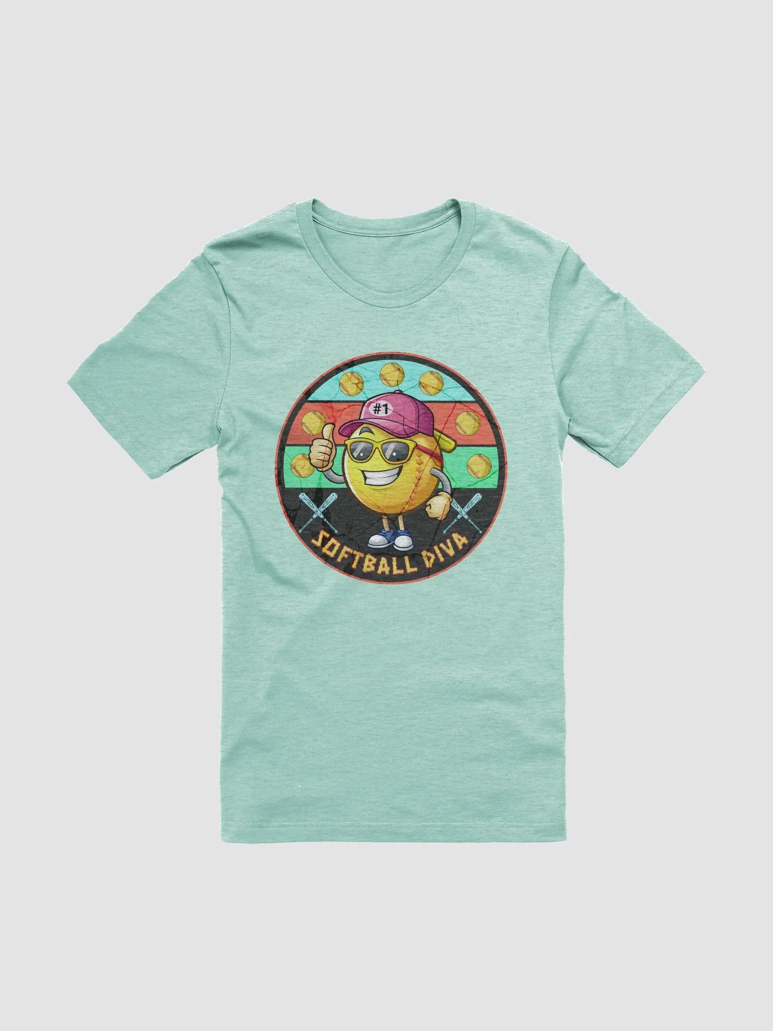 Softball Diva Thumbs-Up T-Shirt product image (1)