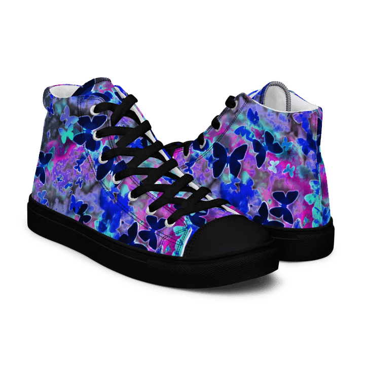 Butterfly nebula High Top Canvas Shoes (womens) product image (1)