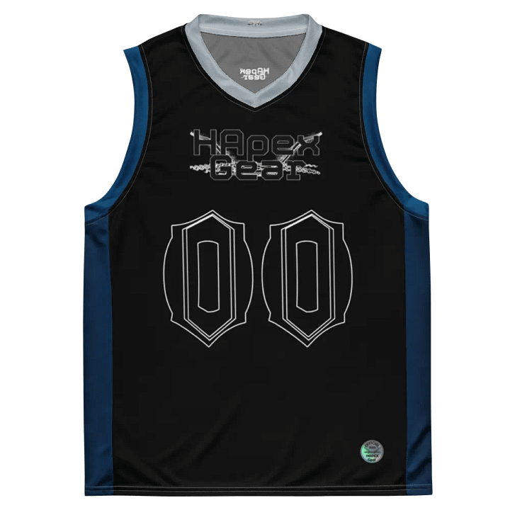 Cuban - Black - Recycled Unisex Basketball Jersey - Black HApex Gear Black Logo product image (2)