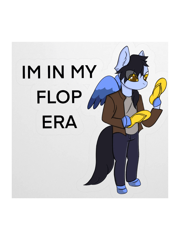 I'm in my flop era Die Cut Sticker product image (1)
