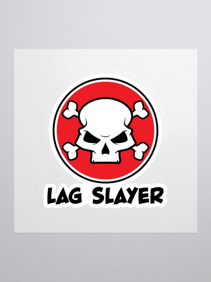 Lag Slayer Gamer Skull Sticker product image (3)
