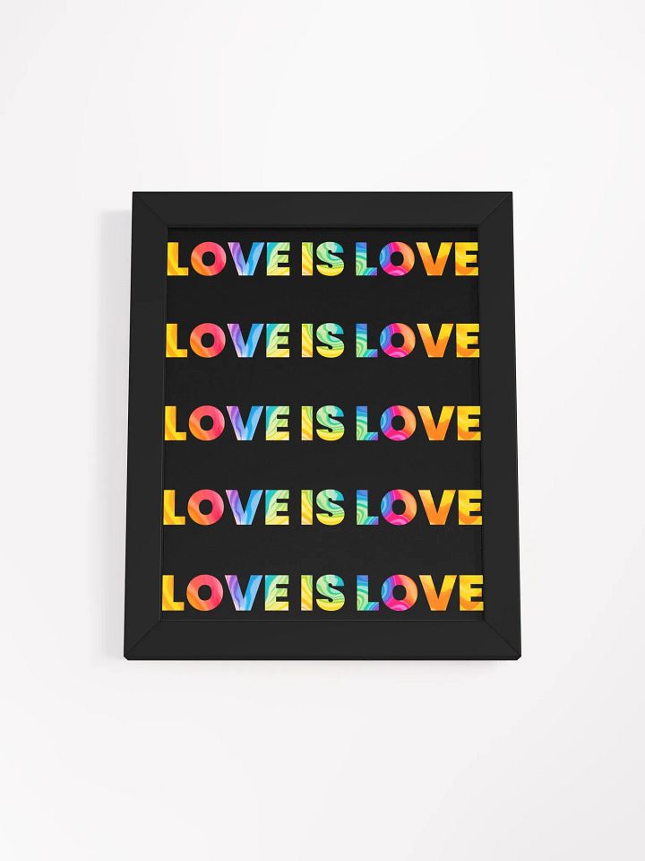 Love is love wall art - 8 x 10 inches product image (1)