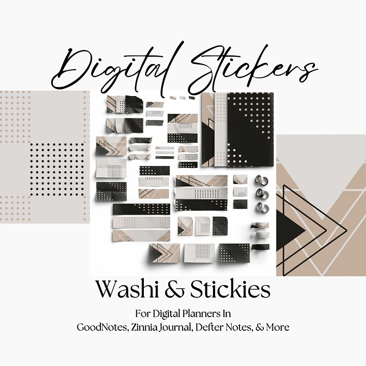 Washi Tape & Sticky Notes in Moody Patterns Palette product image (1)