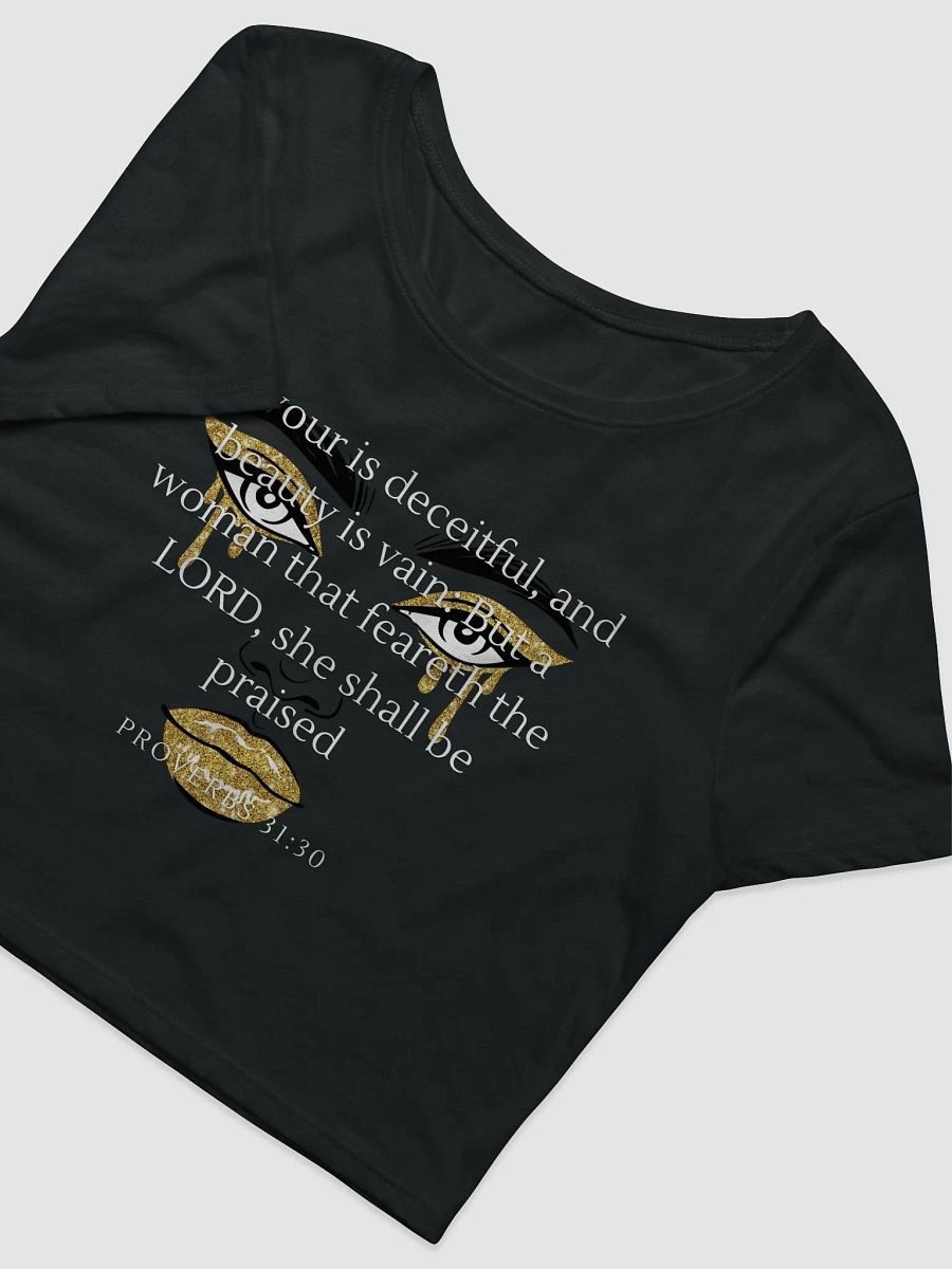 Beauty in Faith (Gold Face Crop Tee) product image (4)