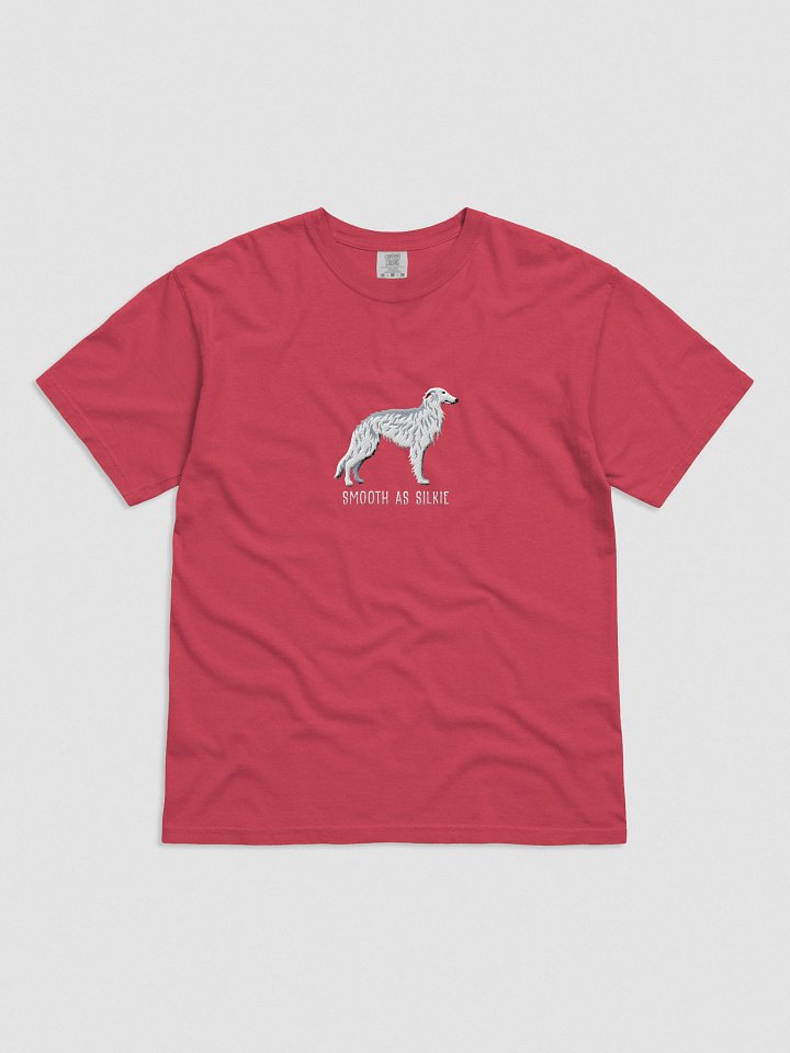 Smooth as Silkie T-Shirt(Embroidered) of a Silken Windhound(White) product image (51)