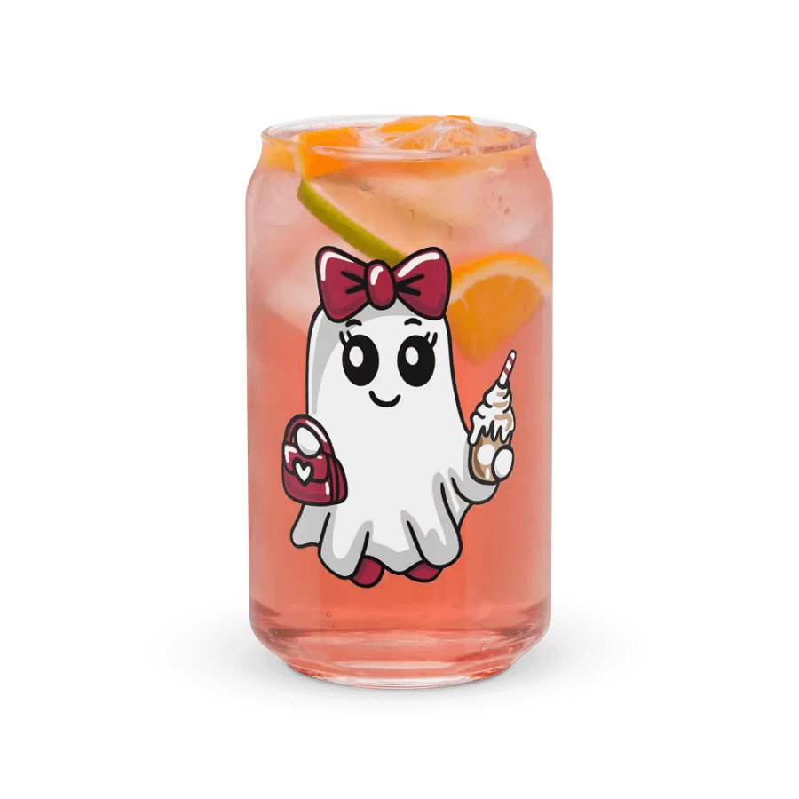 Stylish Ghost 16oz Can-Shaped Drinking Glass product image (6)