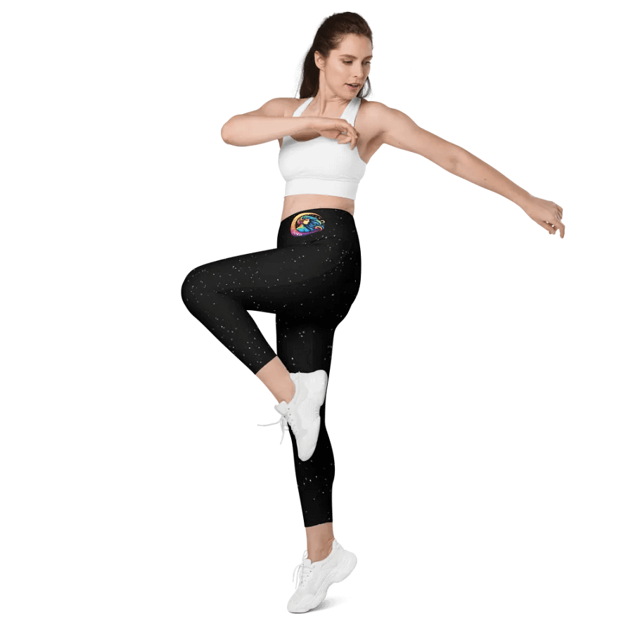 Celestial Crescent Moon Leggings product image (9)