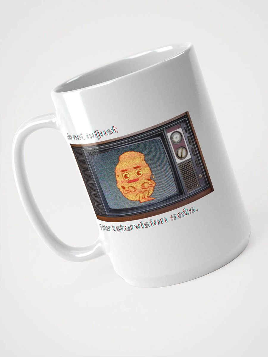 TATERVISION white glossy mug product image (1)