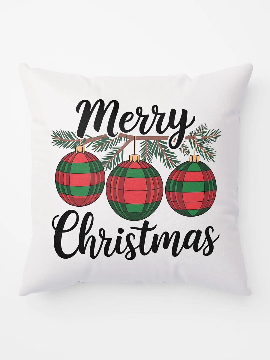 Simple Yet Expressive Merry Christmas Design throw pillow product image (10)