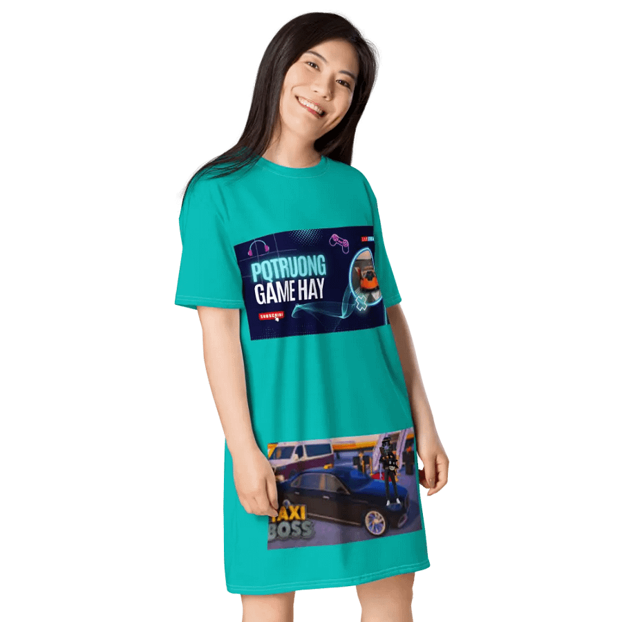 Váy thun in toàn thân/Full body printed T-shirt dress product image (5)