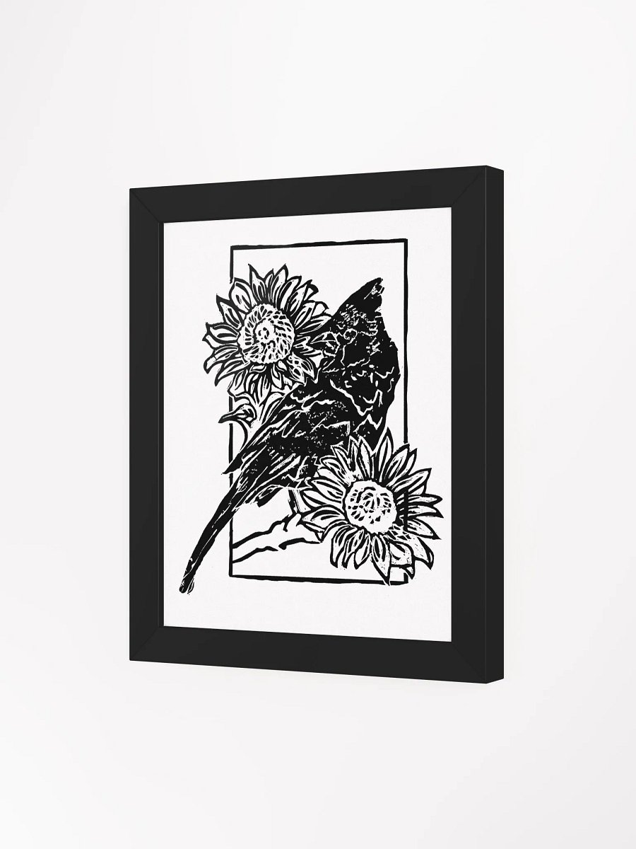Birdie in Black Framed High-Quality Matte Poster Print product image (3)