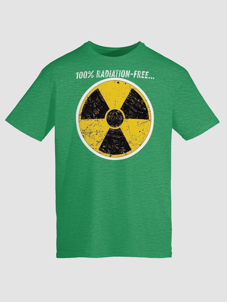 100% Radiation-Free T-Shirt - Funny Nuclear Hazard Symbol product image (6)
