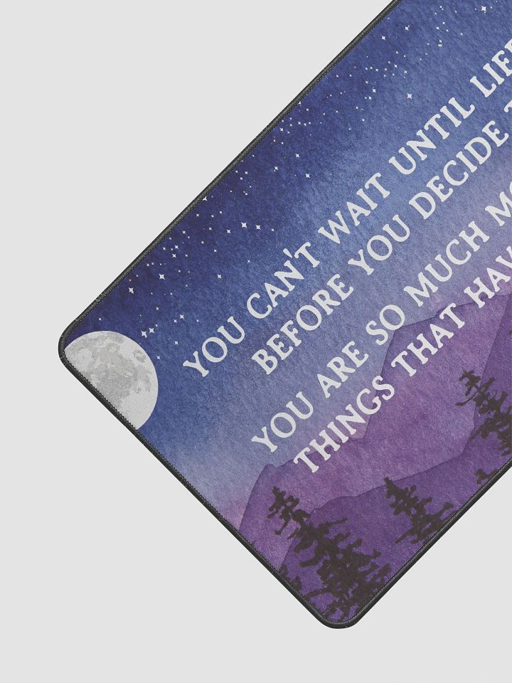 Inspirational Quote Night Sky Large Computer Desk Mat product image (2)