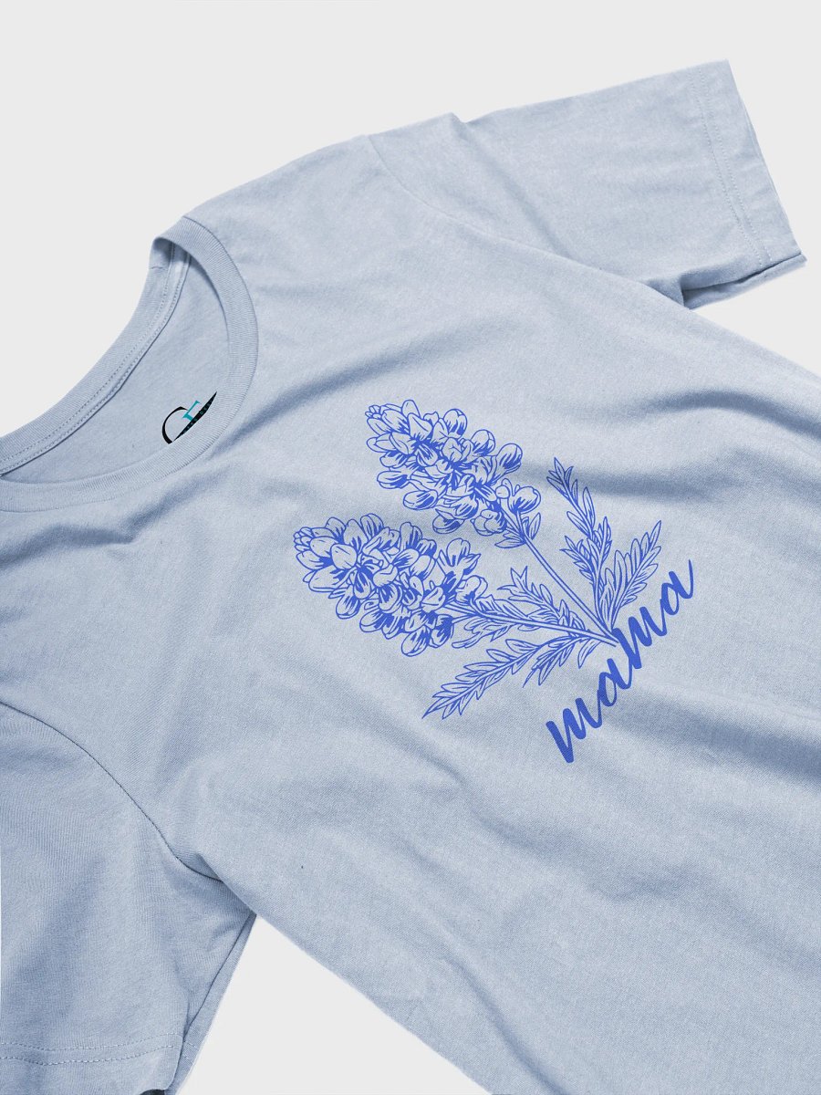 Texas Mama Bluebonnet Tee | Bella+Canvas Unisex Shirt | Line Art Floral Design product image (23)