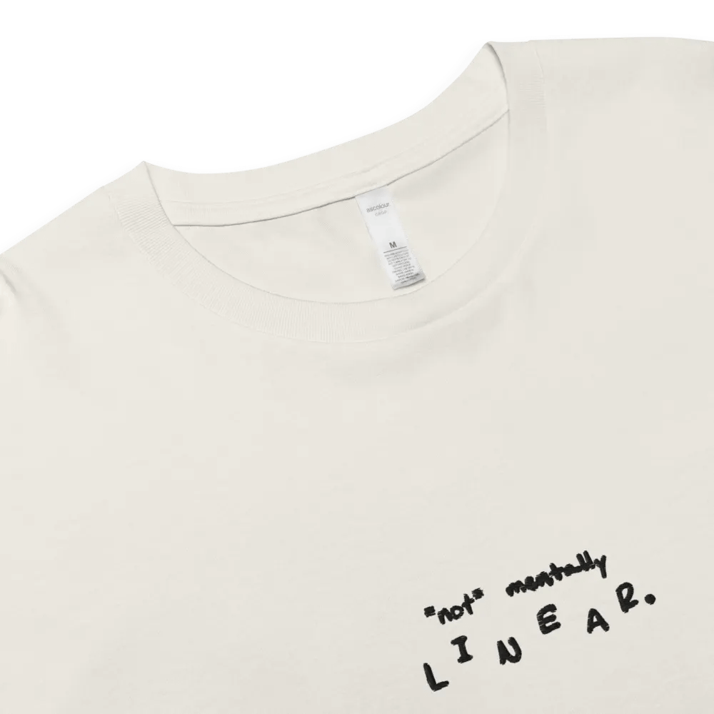 *not* mentally linear embroidered cotton crop top product image (3)