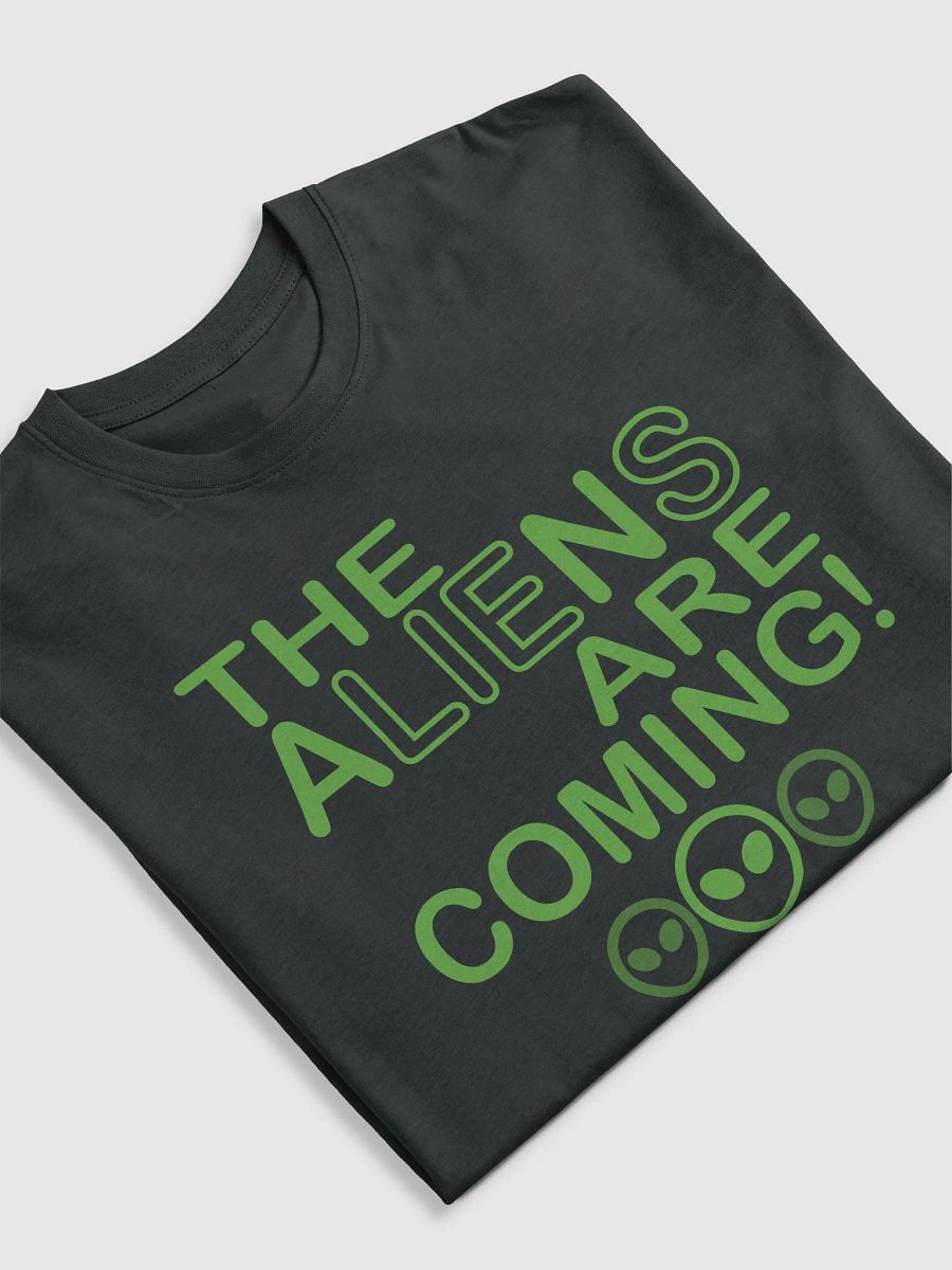 The Aliens Are Coming! - Green - Cotton Heritage Men's Premium Heavyweight Tee product image (1)