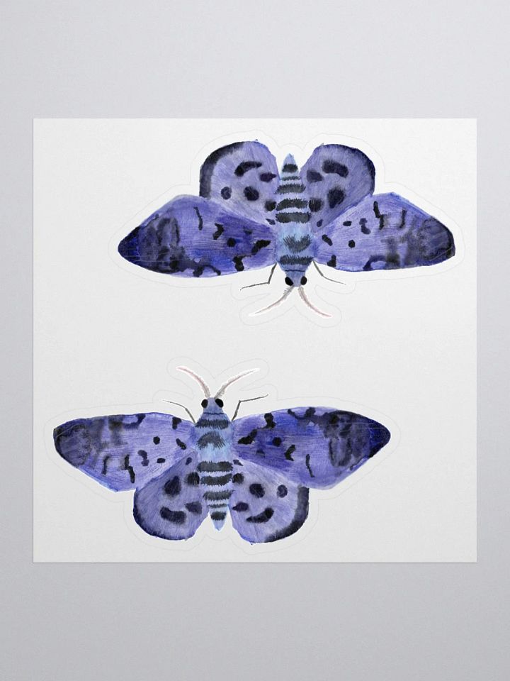 Blue Day Moth Sticker (x2) product image (1)