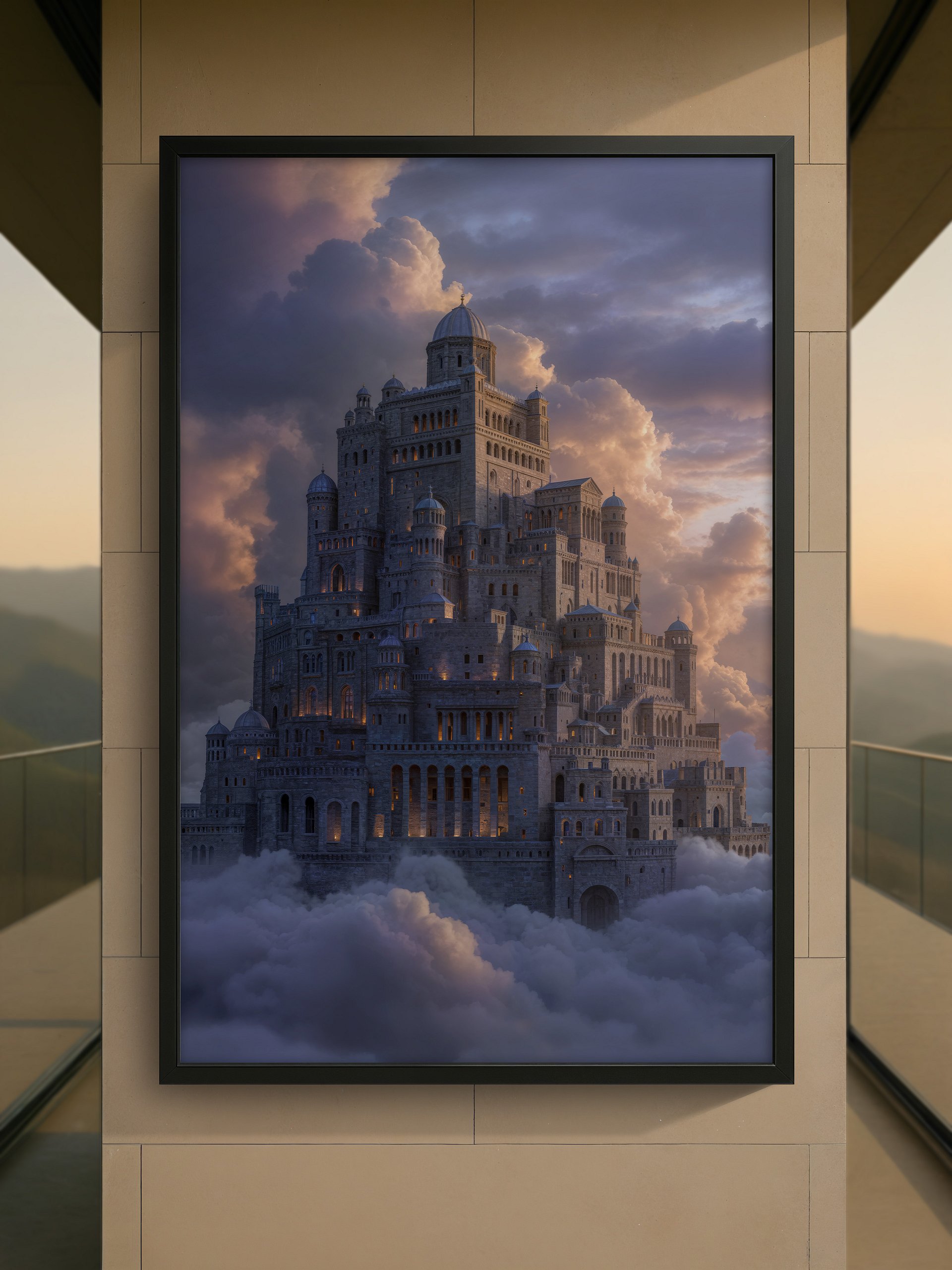 The Skyward Citadel – Framed Poster product image (1)