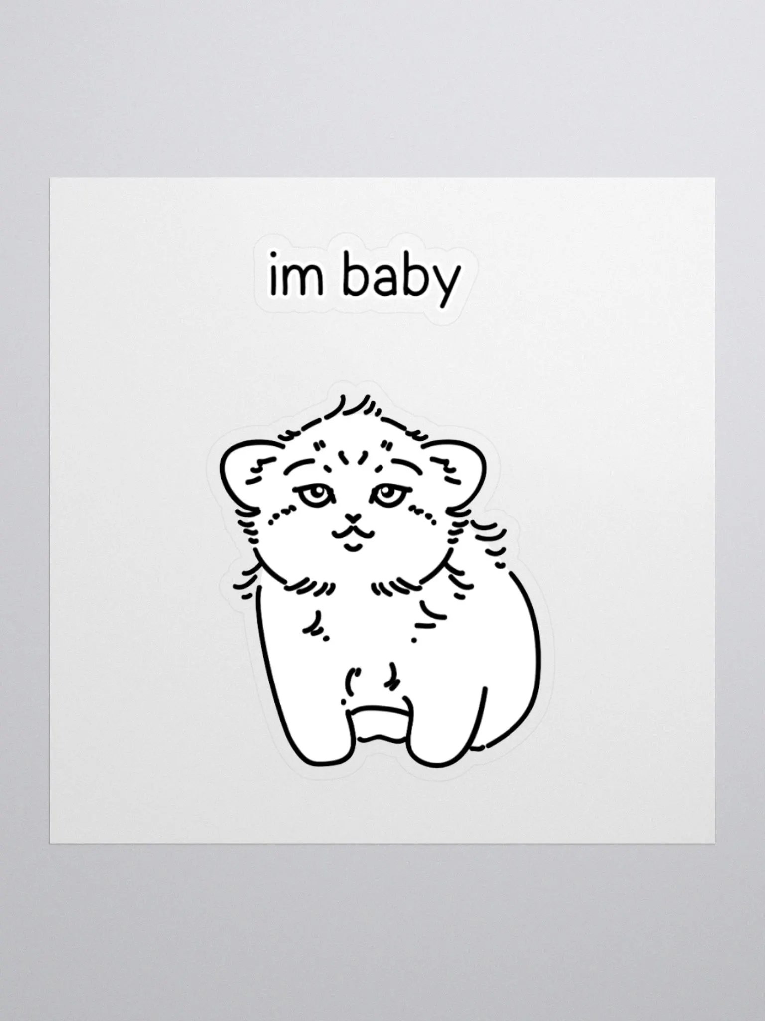 I'm Baby Manul - Sticker product image (2)