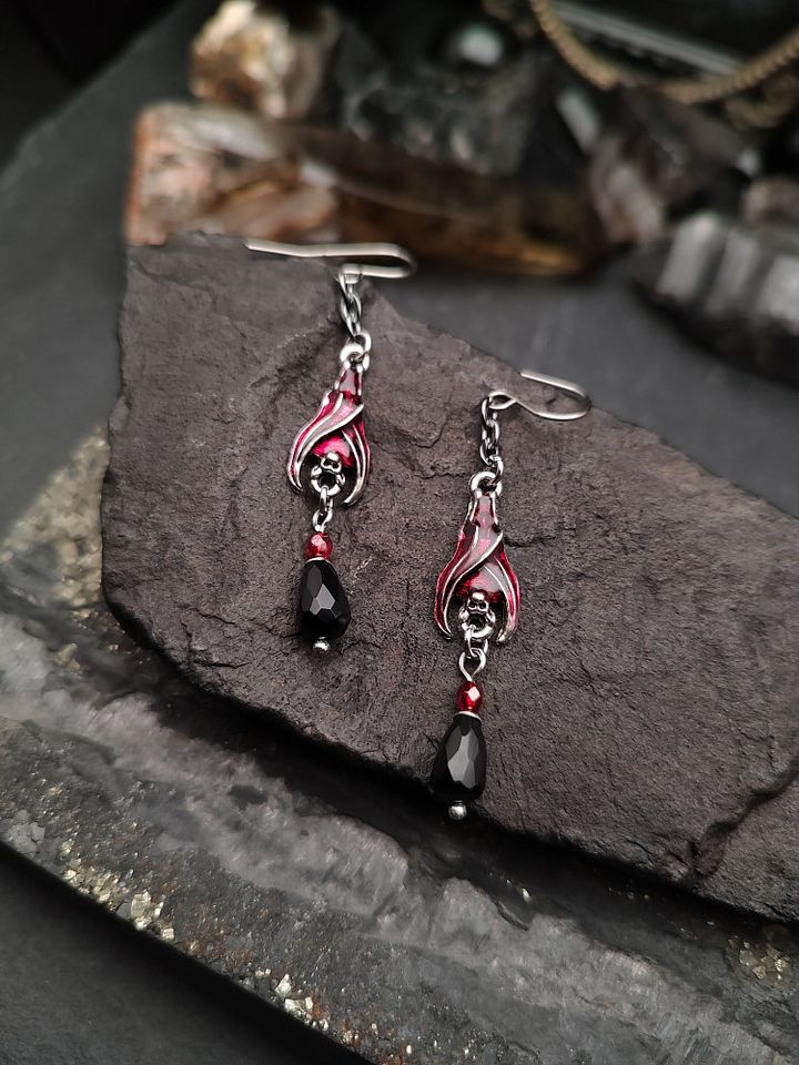 Earrings Bats - Blood Hanging Bats product image (1)