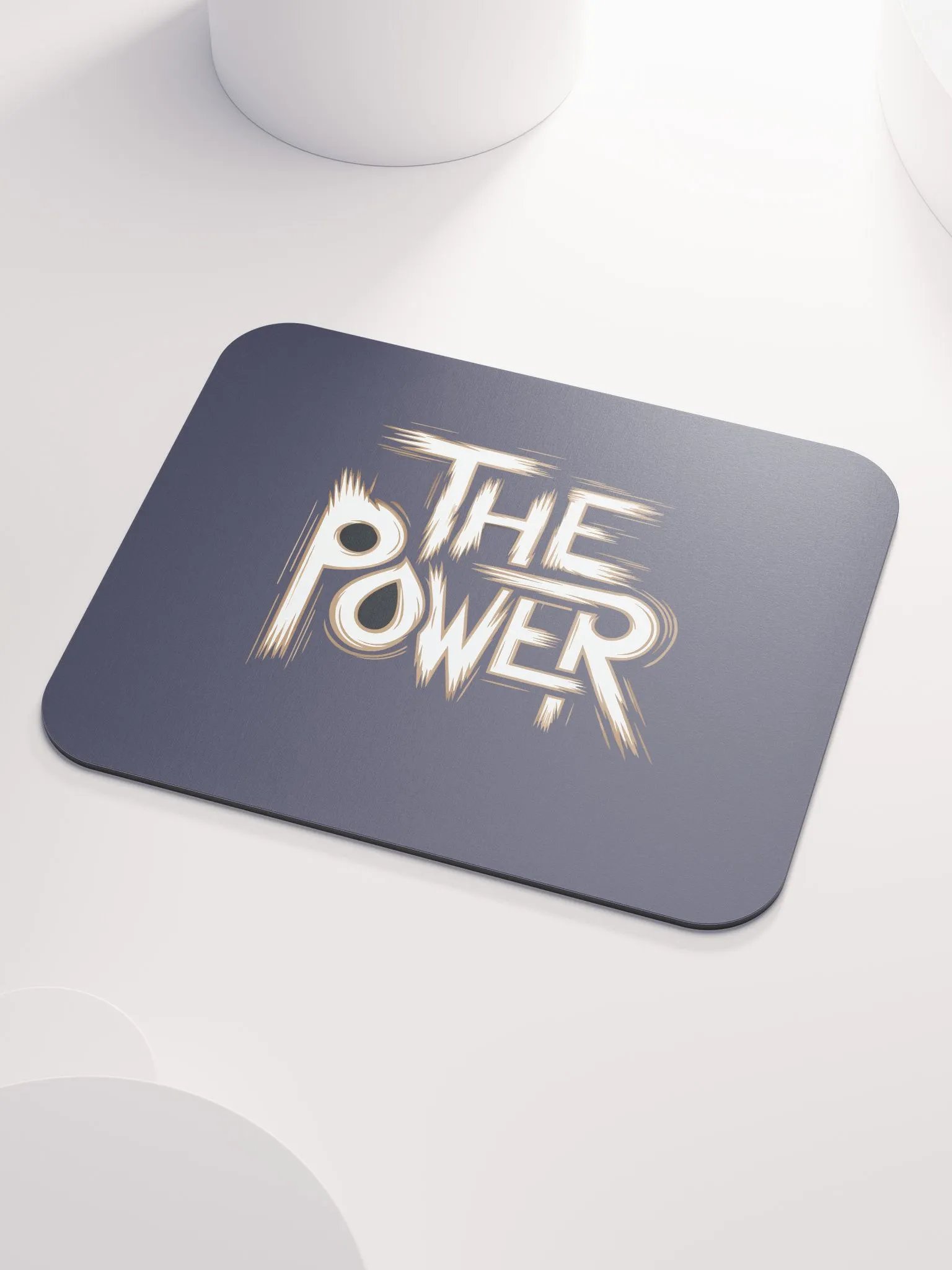 The Power Navy color Classic Mouse Pad product image (3)