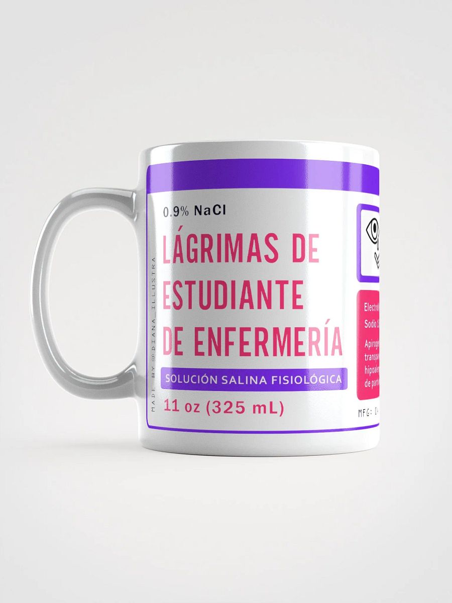 "Lágrimas de estudiante de enfermería" (SPANISH) Ceramic mug product image (1)