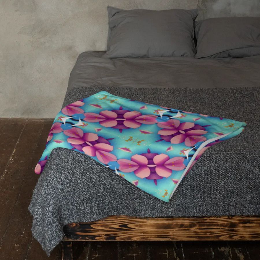 Blush & Bloom Throw Blanket product image (11)