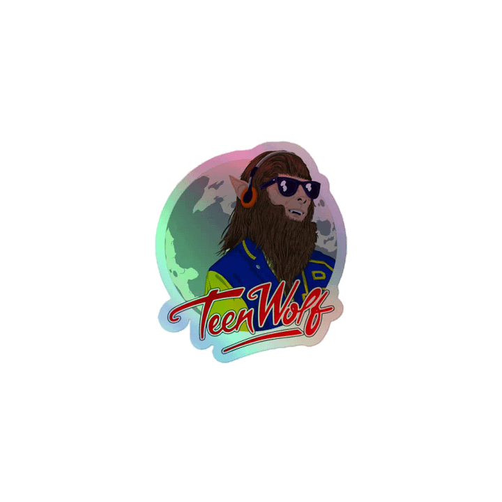 Teen Wolf Synth-Moon Holofoil Sticker product image (1)