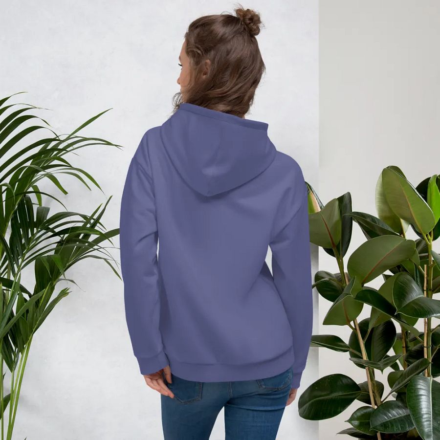 Plain Dark Purple Soft Summer Unisex Recycled Polyester Heavyweight Premium Hoodie by Treasure Pie product image (12)