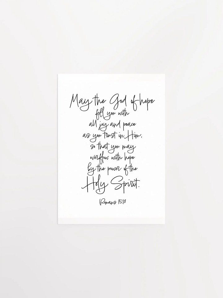 May the God of Hope Fill You with Joy and Peace - Print product image (1)