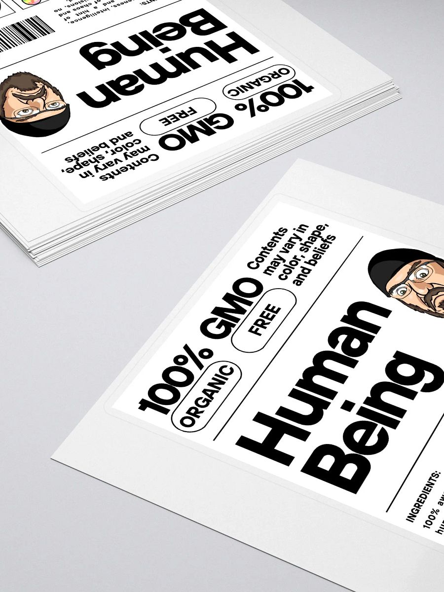 Human Label Sticker product image (4)