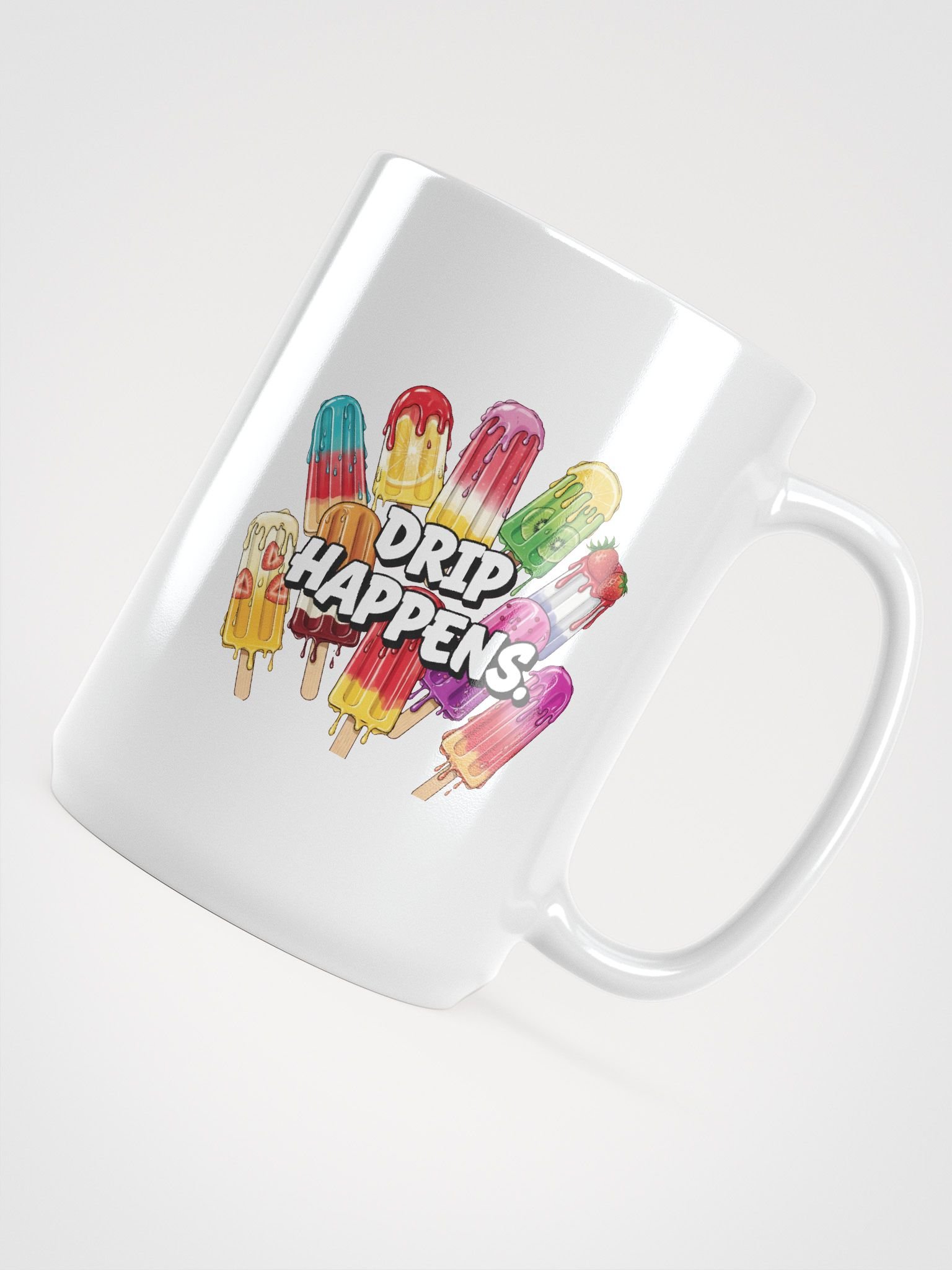 Drip Happens White Glossy Mug product image (4)