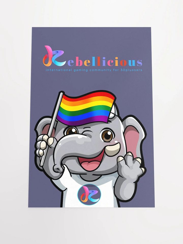 Rebellicious Proud Rebelphant Poster product image (1)