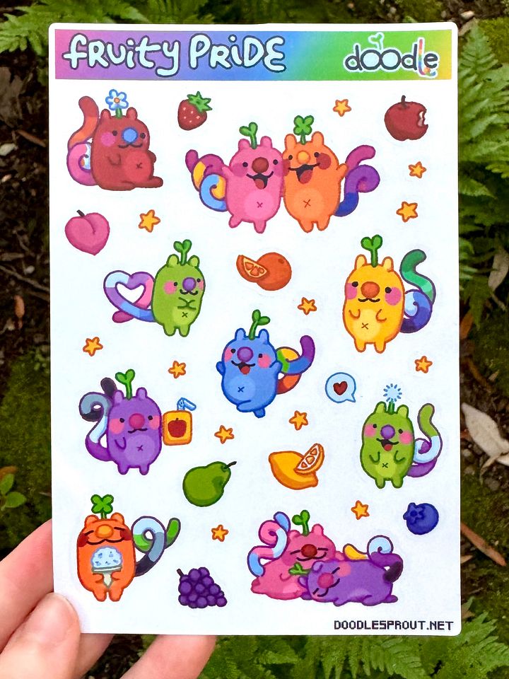 June 24' Fruity Pride Sticker Sheet product image (1)