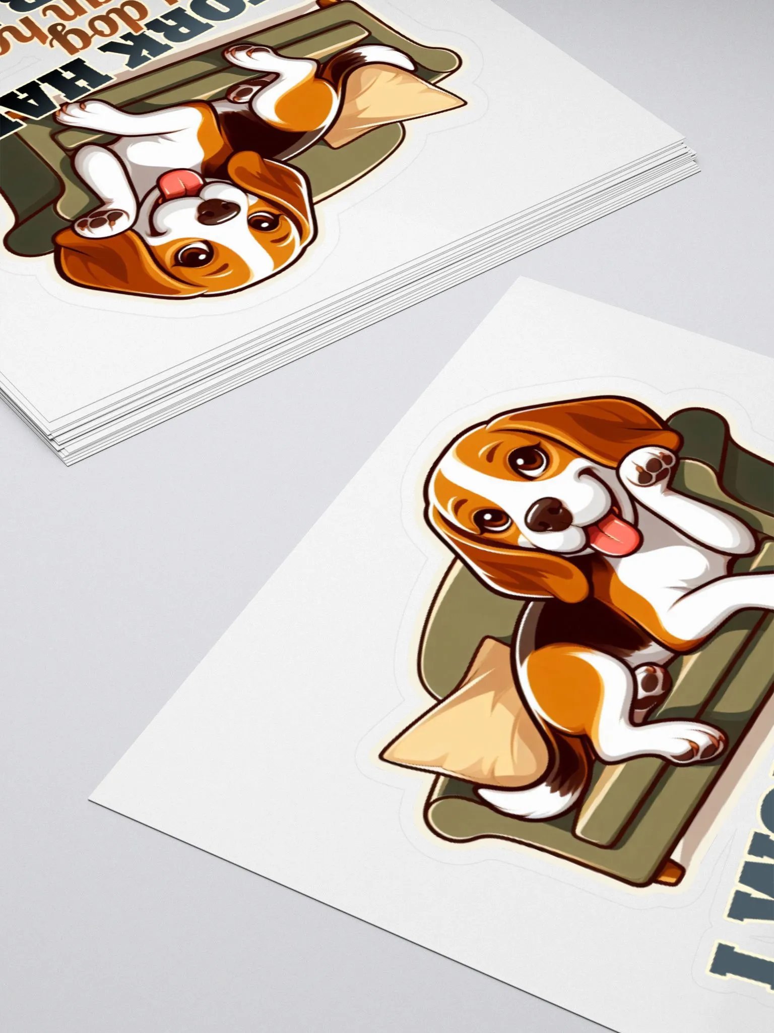 Work Hard - Beagle Sofa - Sticker product image (10)