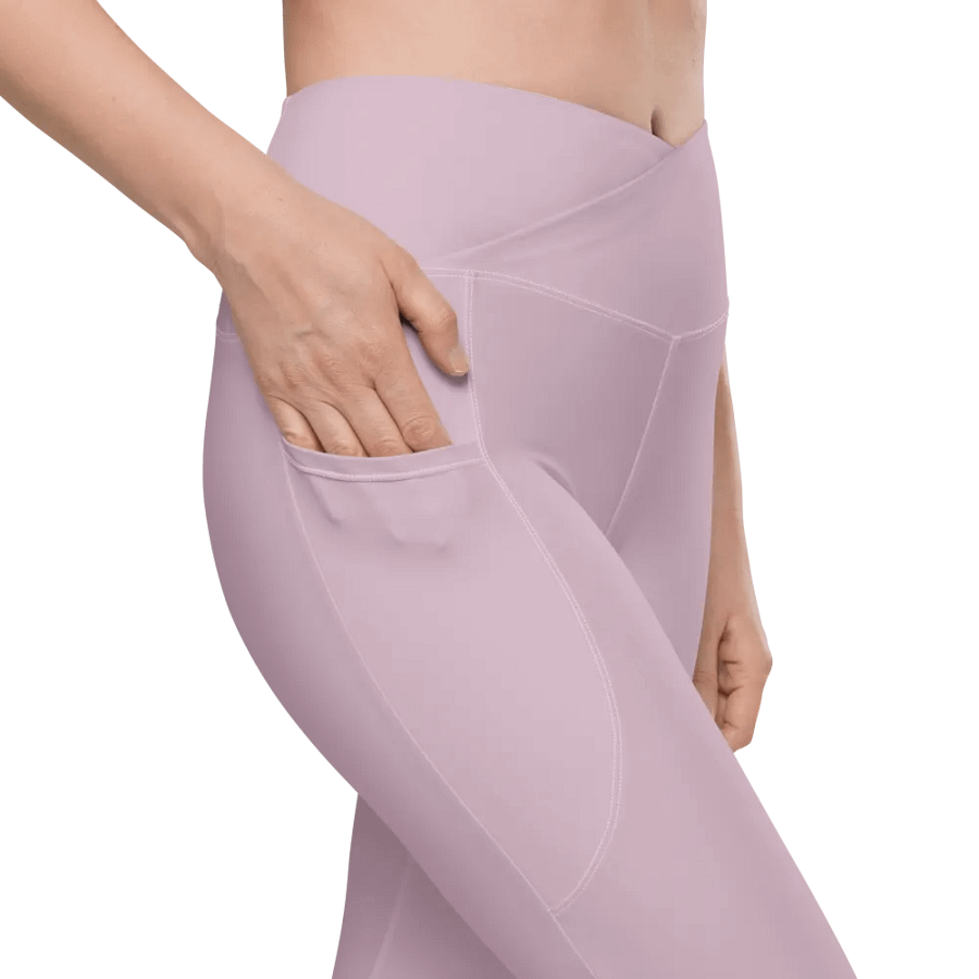 Serene Pink All Over Print Leggings with Pockets product image (7)