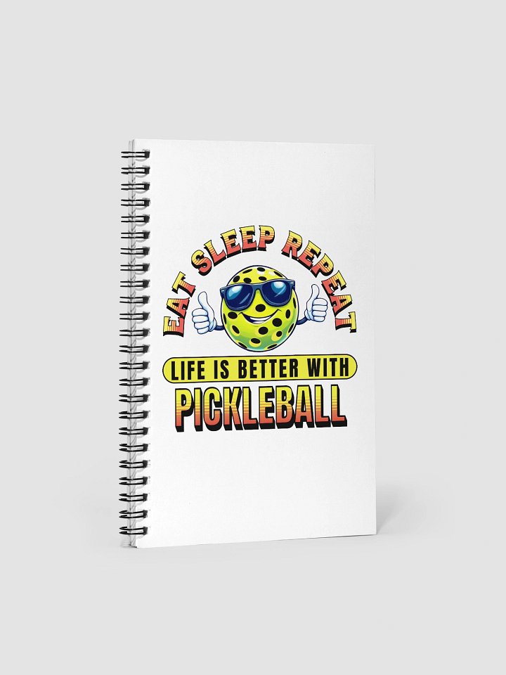 Eat Sleep Repeat Pickleball Thumbs Up Spiral Notebook product image (2)