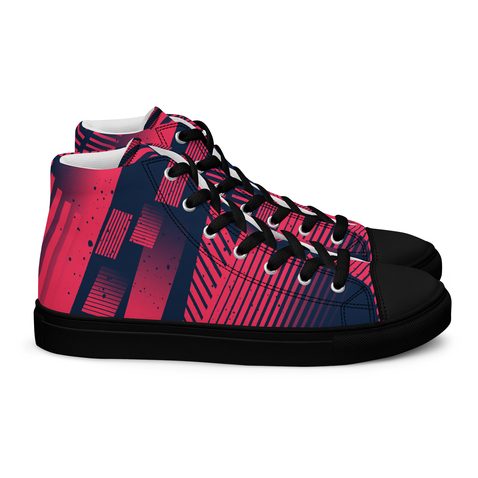 Red Stripes | Men's High Top Sneaker product image (3)